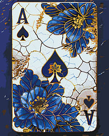 Картина за номерами 40*50 см Карта піка з фарбами металік Орігамі LW 3450