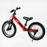 Дитячий біговел велобіг на сталевій рамі 14 дюймів Corso LAMBO LB-14811 надувні колеса Червоний, фото 2