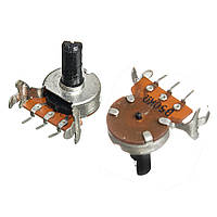 50K B 3pin горизонтальний, крок 5мм, ручка 15мм