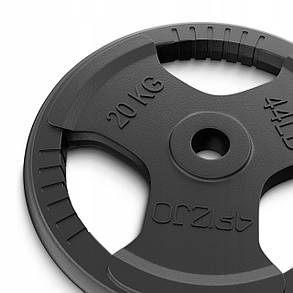 Диск металевий 4FIZJO 1 x 20 кг 26 мм Black (P-5905973401395), фото 3