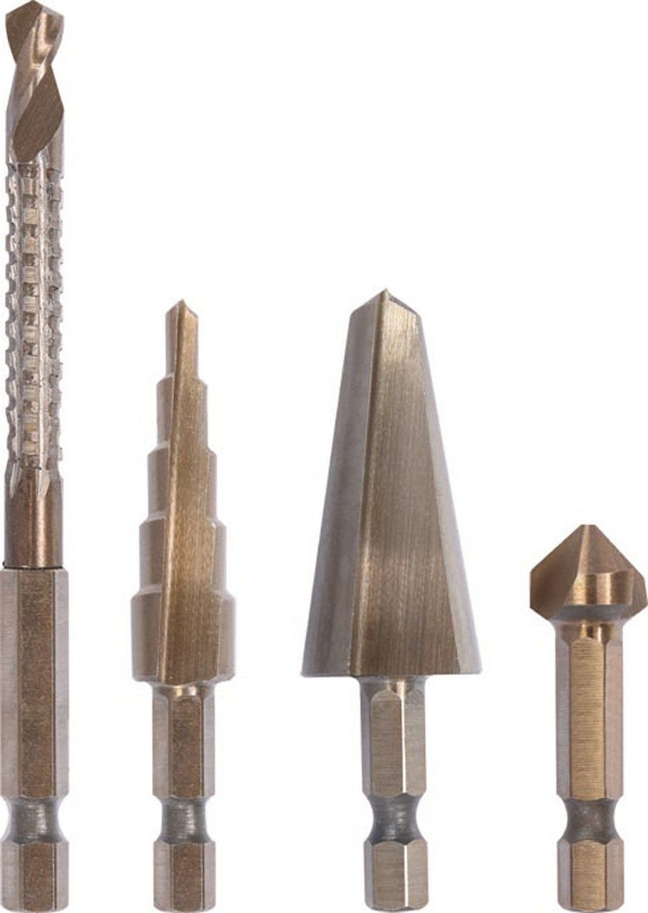 Свердла для металу спеціальні Yato YT-44705 (набір 4 шт.), фото 1