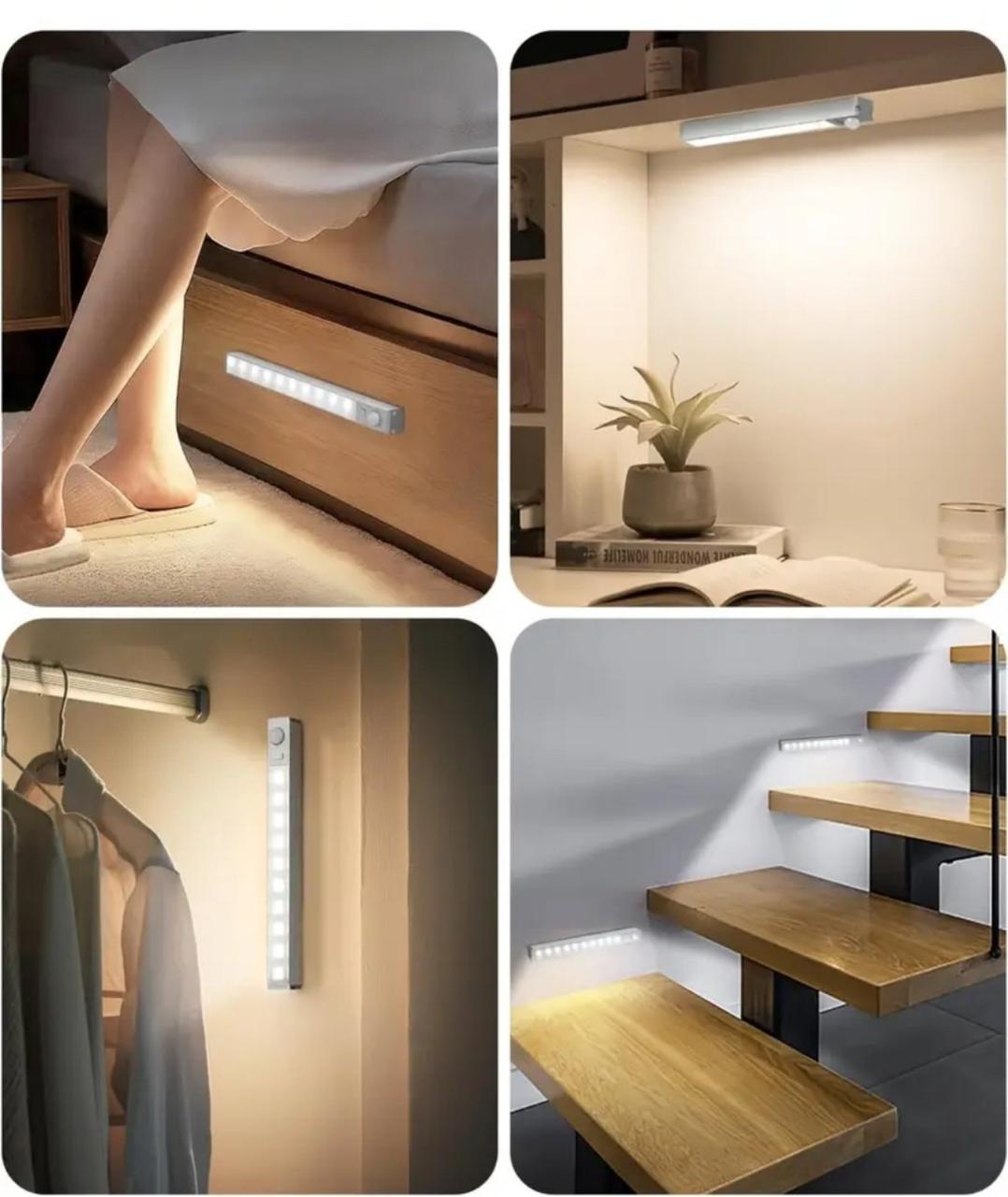 LED світильник бездротовий акумуляторний з датчиком руху 50 см Cool Warm White