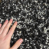 Набір кам'яний килим 22.2кг Creto (каміння + клей) Black & White plastall, фото 5