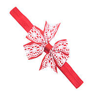 Дитяча пов'язка з мереживним принтом one size червоно-білий