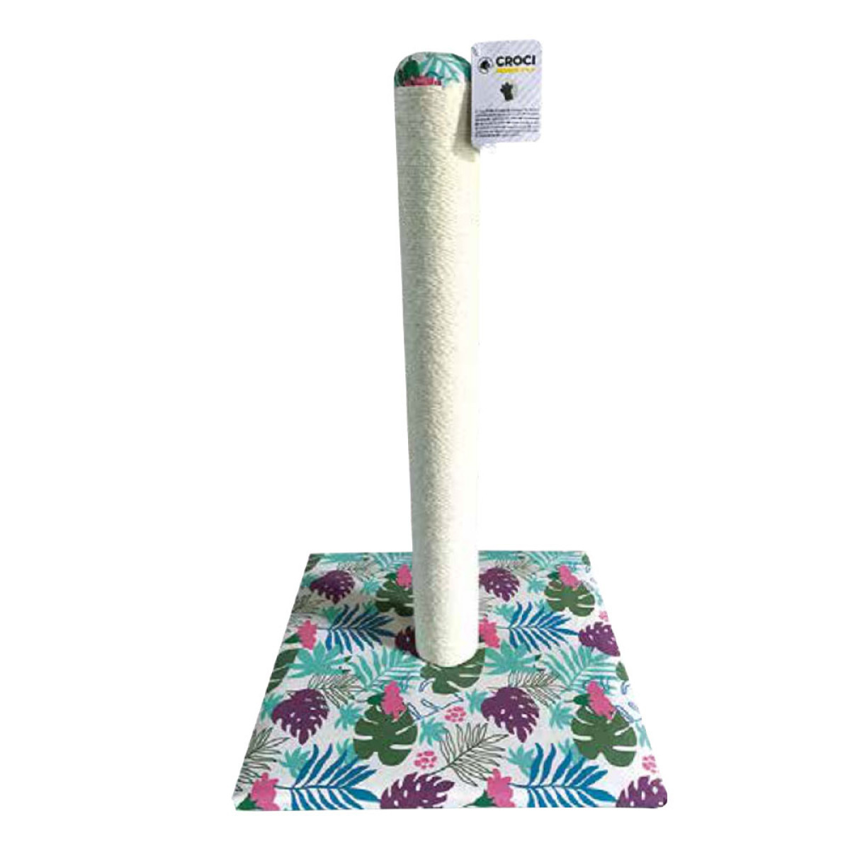 Дряпка Croci 40*40*62 см стовпчик на підставці для котів, колір тропік (C6021111), фото 1