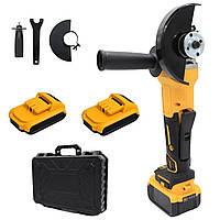 Акумуляторна болгарка 125 мм у кейсі 2 акумулятори 24 В Кутова шліфмашина Мініболгарка