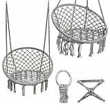 Гойдалки крісло для саду та дачі Гніздо лелеки Гніздо Лелеки Сірий, фото 3