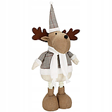 Новорічна декоративна м'яка іграшка Олень Springos з телескопічними ніжками (67 см), фото 2