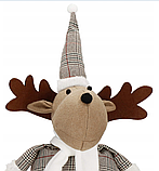 Новорічна декоративна м'яка іграшка Олень Springos з телескопічними ніжками (67 см), фото 4