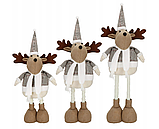 Новорічна декоративна м'яка іграшка Олень Springos з телескопічними ніжками (67 см), фото 6