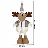 Новорічна декоративна м'яка іграшка Олень Springos з телескопічними ніжками (67 см), фото 7