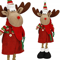 Новорічна декоративна м'яка іграшка Олень Springos (45 см)