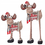 Декоративна іграшка Різдвяний олень Springos з телескопічними ніжками (125 см), фото 4