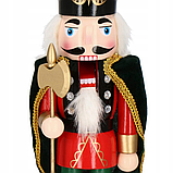 Дерев'яна фігурка Лускунчик із сокирою новорічна прикраса Springos (38 см), фото 4