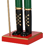 Дерев'яна фігурка Лускунчик із сокирою новорічна прикраса Springos (38 см), фото 5