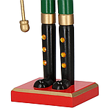 Дерев'яна фігурка Лускунчик з посохом новорічна прикраса Springos ПРЕМІУМ (61 см), фото 6