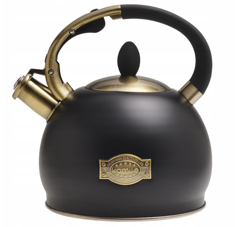 Чайник зі свистком Kamille KM-0852 з нержавіючої сталі 2.7 л, фото 1