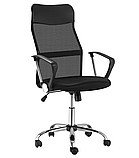 Крісло комп'ютерне, офісне з еко-шкіри з ергономічною сіткою, Польща (Black), фото 10