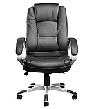 Ергономічне комп'ютерне крісло, офісне з еко-шкіри, Польща (Black), фото 2