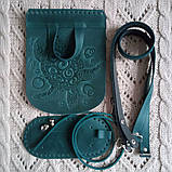 Клапан для рюкзака "Черепаха". Колір Морська хвиля, фото 3