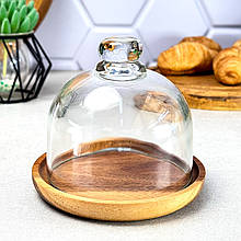 Бамбукова лимонниця зі скляною кришкою 10.5 см