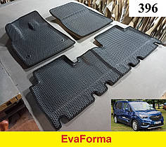 3D килимки EvaForma на Opel Combo Е '18-, із центральним підлокітником, 3D килимки EVA