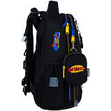 Рюкзак шкільний каркасний Kite Education Hot Wheels Skate 38x29x15 см, 16 л, 130-145 см, чорний, фото 4