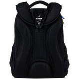 Рюкзак шкільний каркасний Kite Education Hot Wheels Skate 38x29x15 см, 16 л, 130-145 см, чорний, фото 6