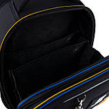 Рюкзак шкільний каркасний Kite Education Hot Wheels Skate 38x29x15 см, 16 л, 130-145 см, чорний, фото 8