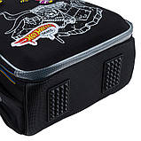 Рюкзак шкільний каркасний Kite Education Hot Wheels Skate 38x29x15 см, 16 л, 130-145 см, чорний, фото 9