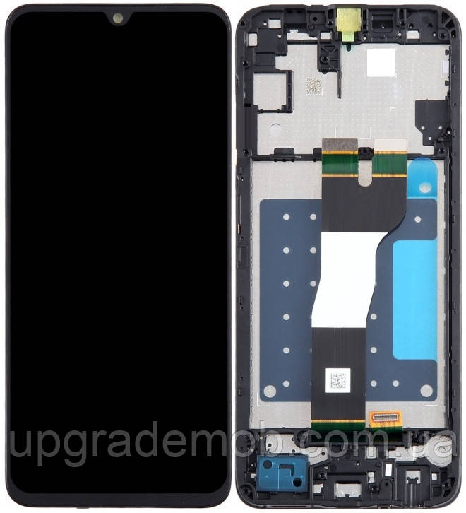 Дисплей модуль тачскрин Samsung A057 Galaxy A05s черный с рамкой