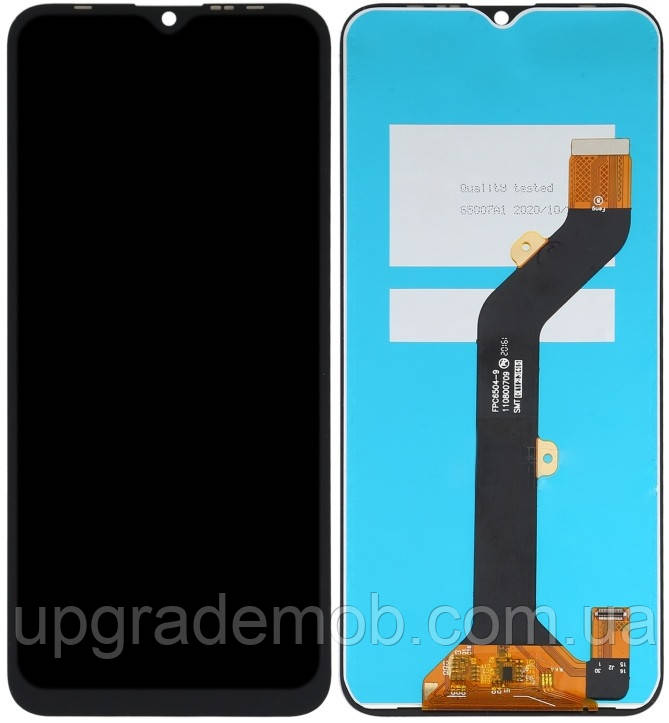 Дисплей модуль тачскрин Tecno Spark 8 KG6 /Infinix Hot 10i чорний оригінал
