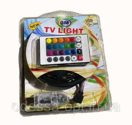Світлодіодна Led Стрічка для ТВ APP RGB 3M, фото 1