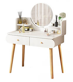 Макіяжний столик RIAS TT801 з LED дзеркалом 120x80x40 см White (3_06081)