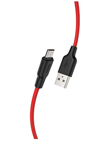 Кабель синхронізації Hoco X21 USB - microUSB 2.1A 1 м Red (7_01755)