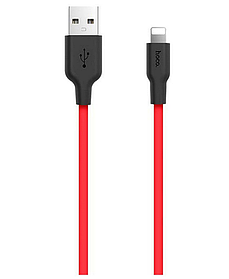 Кабель синхронізації Hoco X21 USB - Lightning 2.1А 1 м Red (7_01768)
