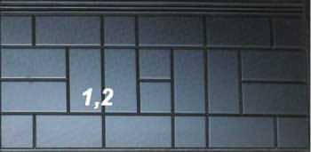 Форма протиусадкової плити під пам'ятник №1.2. Розміри 1000х500х50мм