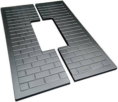 Форма протиусадкової плити під пам'ятник №7. Розміри 1950х675х50мм, виріз 790х200мм