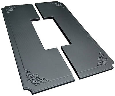 Форма протиусадкової плити під пам'ятник №14. Розміри 1950х650х50мм, виріз 790х200мм