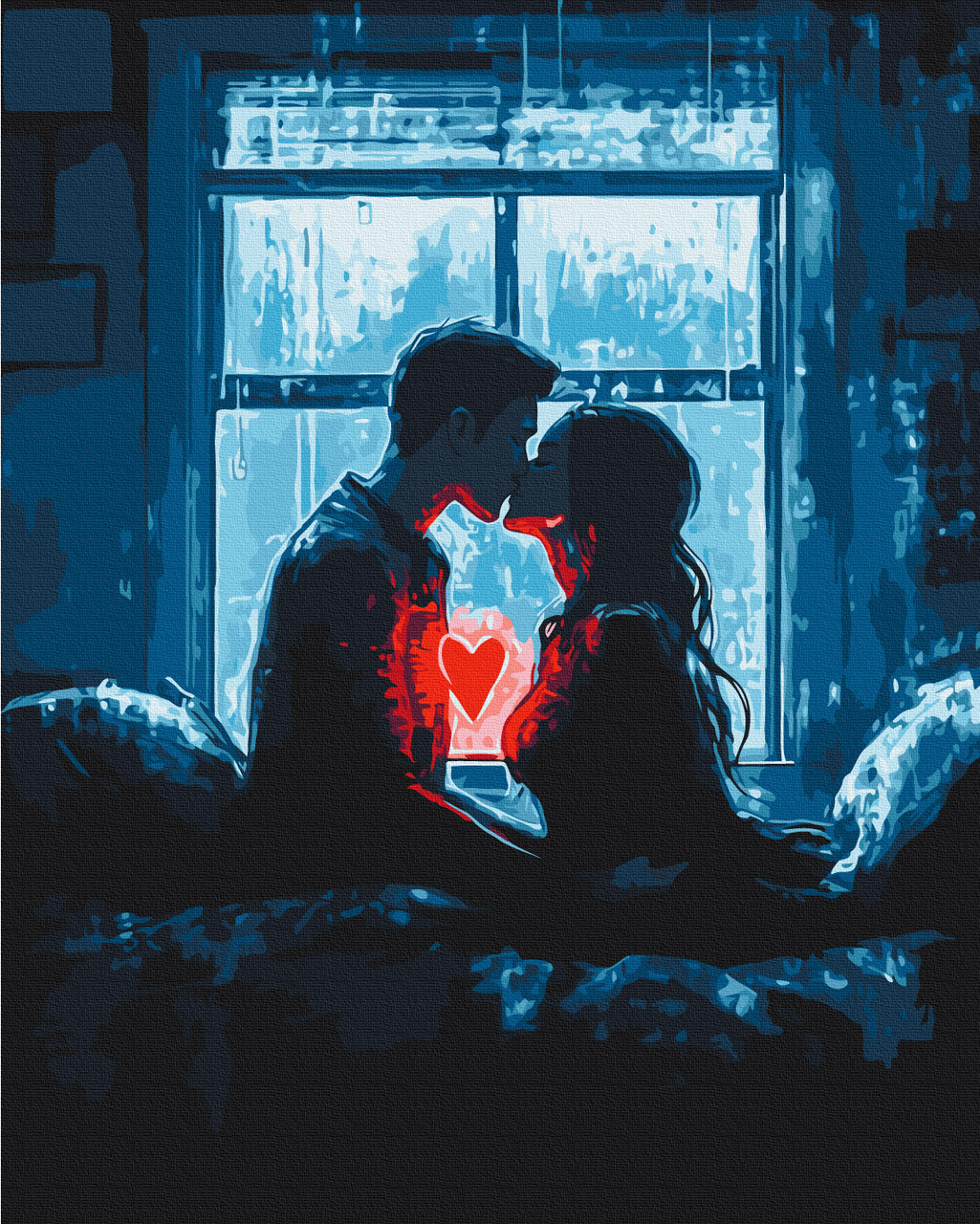 Картина за номерами 40х50 см. Серця, що з'єднались Brushme 4219, фото 1