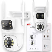 Камера вулична СмартWIFI XO Star 400W два екрани 2.4G бездротової WiFi + Bluetooth з Інтернетом Біла