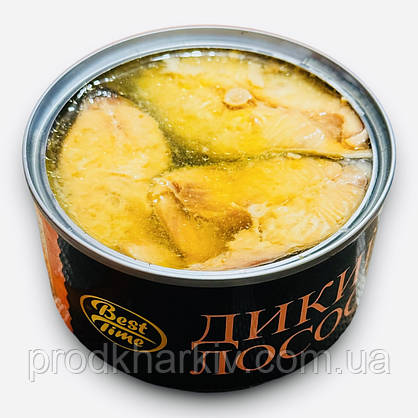 Лосось Дикий Best time у власному соку 210грам, фото 2