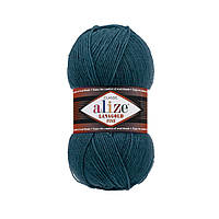 Пряжа Alize Lanagold Fine 294 синьо-зелений