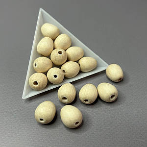 Намистина дерев'яна кругла 12 мм, бук