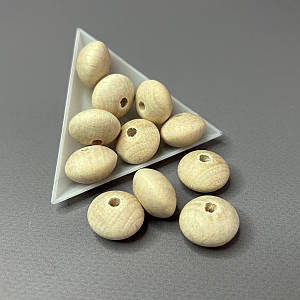 Намистина дерев'яна кругла 12 мм, бук