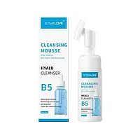 Пінка для вмивання з вітаміном В5 з насадкою-щіточкою SERSAN LOVE Cleansing Mousse Hyalu Cleanser B5