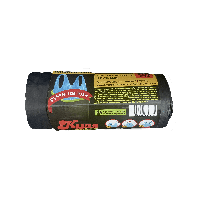 Пакети для сміття «Кузя» service з ручками чорні – 60 л. / 15 шт