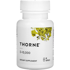 Вітамін D3 / Vitamin D3, Thorne Research, 250 мкг (10 000 МО), 60 капсул