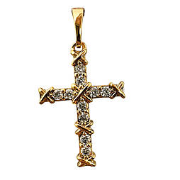 Хрестик ксюпінг. 23х15 мм. 18 к