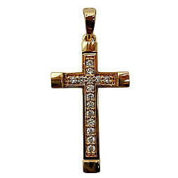 Хрестик ксюпінг. 33х22 мм. 18 к